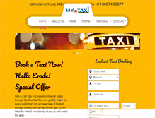 Tablet Screenshot of mytaxicalltaxi.com